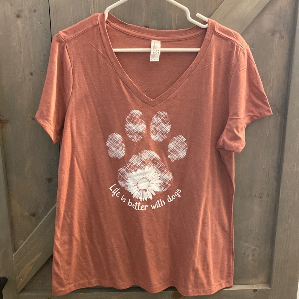 Life is better with dogs t-shirt
